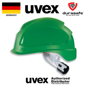 UVEX 9770431 Pheos E-S-WR Safety Helmet  Ratchet Suspension Green