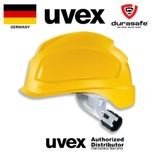UVEX 9770131 Pheos E-S-WR Safety Helmet  Ratchet Suspension Yellow