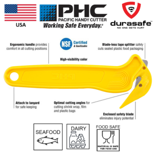 Pacific Handy Cutter DFC364NSF Disposable Film Cutter - Yellow