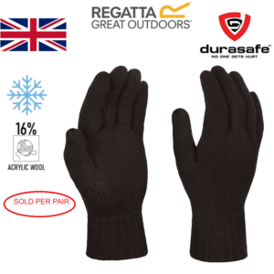 REGATTA TRG201 Professional Acrylic Wool Knitted Thermal Gloves, Sold Per Pair