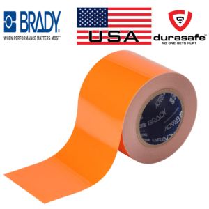 Brady 104346 ToughStripe Orange Floor Marking Tape 3" x 100'