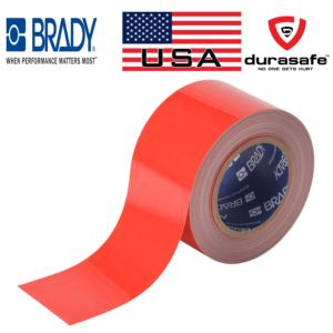 Brady 104343 ToughStripe Red Floor Marking Tape 3" x 100'