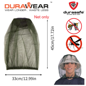 Durapro Net Mesh Face Head Protector Mosquito/Bee/Bug Resistance