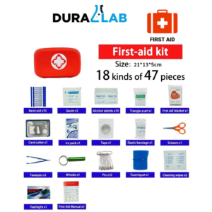 Duralab First Aid Kit Outdoor 18 in 1 set