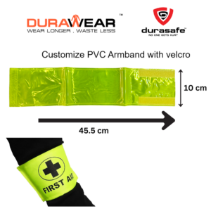DURAWEAR Hi Vis Armband PVC Waterproof with Velcro