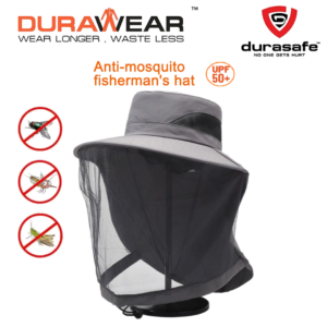 Durawear Foldable Bee Mosquito Hat Wide Brim Insect Proof Net Cover Fisherman Hat Casual Bucket Cap Sun Protection Hat Men