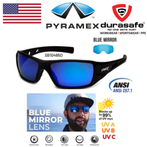 PYRAMEX SB10465D Velar Ice Blue Mirror Lens With Black Frame