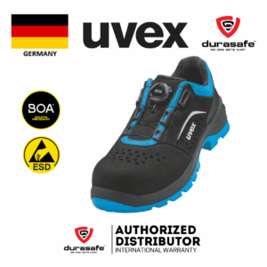 UVEX 9558 Uvex 2 Xenova Perforated Shoe S1 PL FO SR w/BOA Fit System Size 42-43